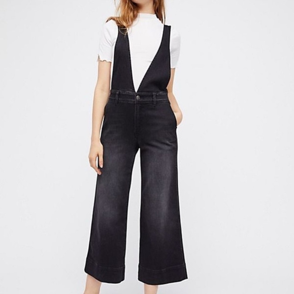 Free People Black Women's Jeans Overalls